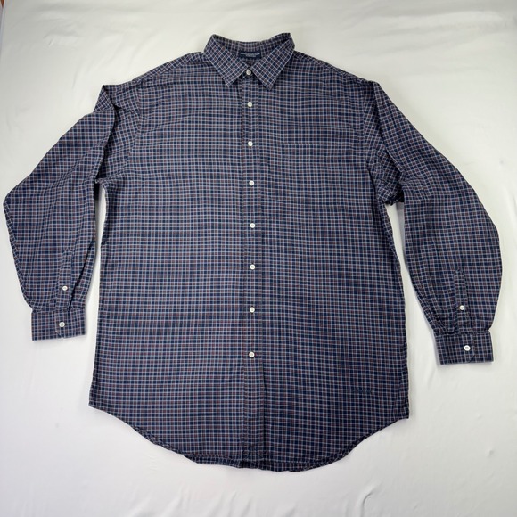 Daniel Cremieux Long Sleeve XLT Plaid Button Up Cotton Italian Fabric Career - Picture 2 of 5